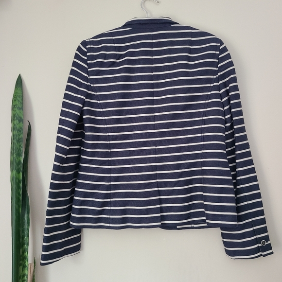 Banana Republic Navy & Cream Striped Blazer - Picture 9 of 9